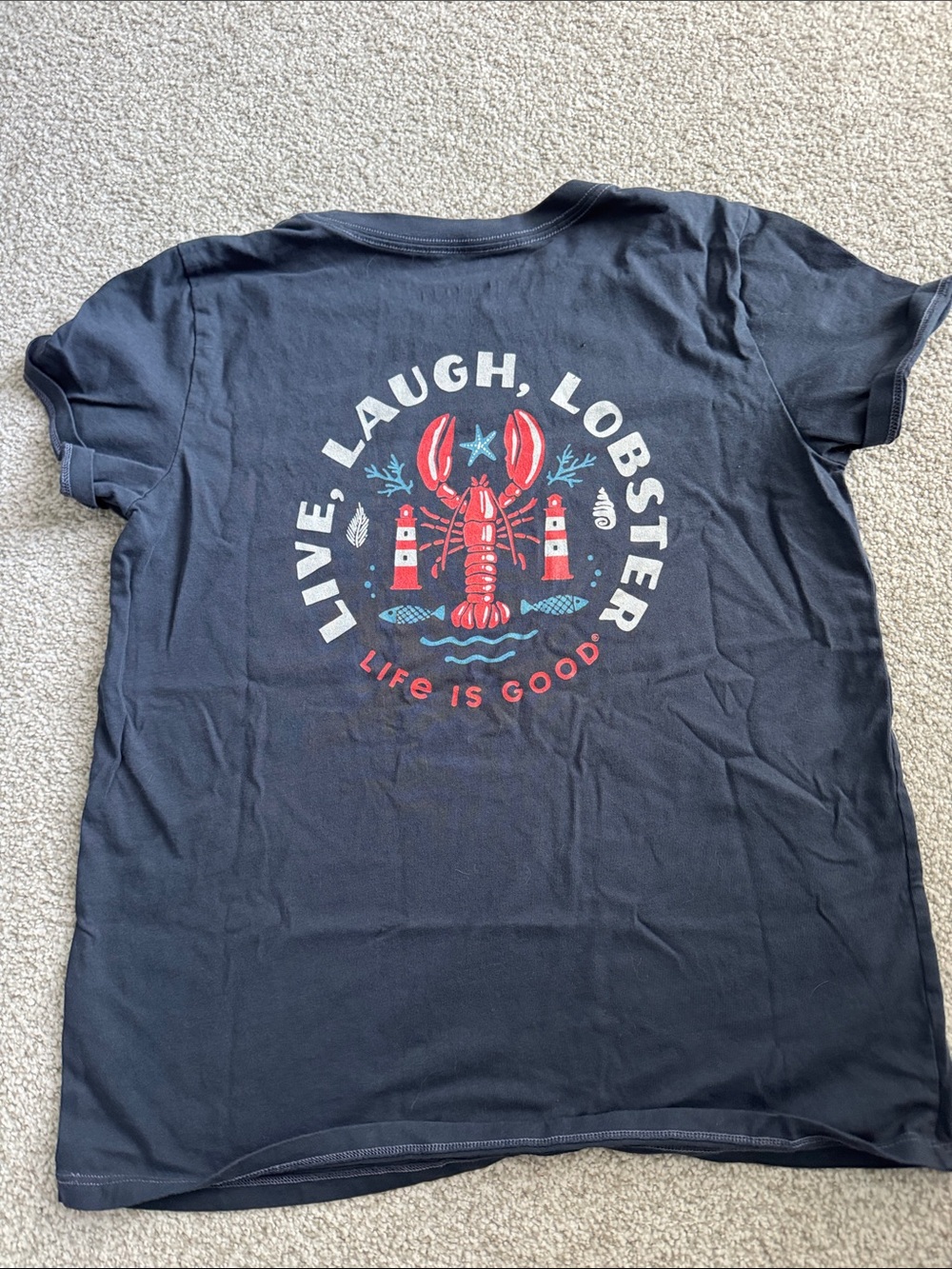 Life is Good lobster t shirt - Picture 2 of 3